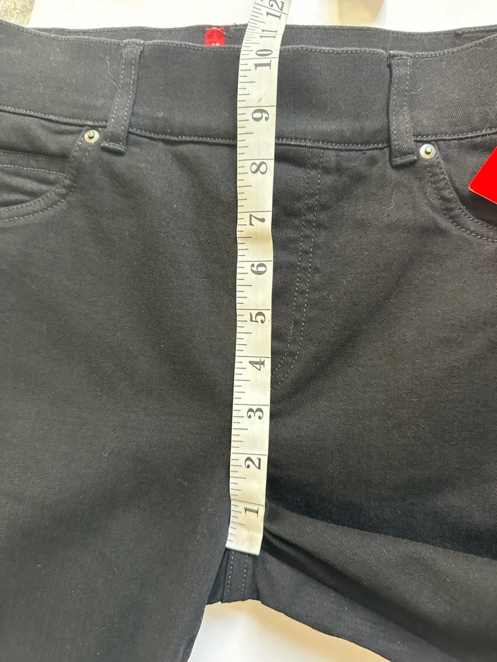 SPANX Women’s Clean Black Pull-On Flare Shapewear Jeans- Medium Petite